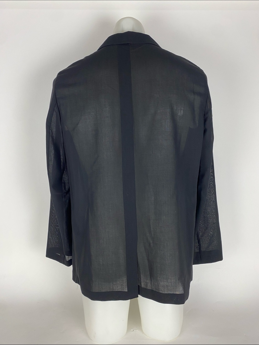 Kiton Napoli Gray Wool Unlined Blazer See Thought Fabric Women’s Size 46 EU - Picture 5 of 11